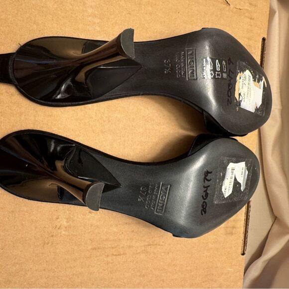 Rare Y2K Giuseppe Zanotti Vicini Black Satin Rhinestone Ankle Strap Heels Italy - Picture 12 of 15